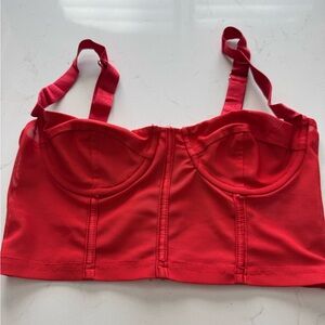 Edikted Red Bustier Bra